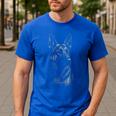 German Shepherd Dog Lover For Dog Mom Dad Men Women Men's Casual T-Shirt Royal Blue
