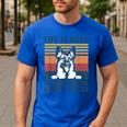 German Shepherd Men Women Dog Dad Mom German Shepherd Men's Casual T-Shirt Royal Blue