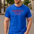 Grateful Dads World's Greatest Dad Fathers Day Men's Casual T-Shirt Royal Blue