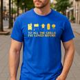 Grilling Art For Men Dad Barbecue Meat Smoking BBQ Men's Casual T-Shirt Royal Blue