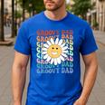 Groovy Dad Matching Outfit Fathers Day Family Retro Vintage Men's Casual T-Shirt Royal Blue Groovy Dad Matching Outfit Fathers Day Family Retro Vintage Men's Casual T-Shirt Royal Blue