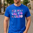 Groovy Retro In My Girl Dad Era Daddy Fathers Day Men's Casual T-Shirt Royal Blue