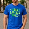 Groovy St Patrick's Day Apparel One Lucky Dad Shirt Small Modern Groovy St Patrick's Day Shirt Men's Casual T-Shirt Royal Blue Groovy St Patrick's Day Apparel One Lucky Dad Shirt Small Modern Groovy St Patrick's Day Shirt Men's Casual T-Shirt Royal Blue