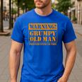 Grumpy Old Man Tee Shirt For Grandfathers Dads Father's Day Men's Casual T-Shirt Royal Blue Grumpy Old Man Tee Shirt For Grandfathers Dads Father's Day Men's Casual T-Shirt Royal Blue