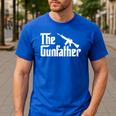 The Gun Father Gun Owner Shirts For Dad T-Shirt Men's Casual T-Shirt Royal Blue