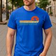 Gymnastics Dad Gymnastics Daughter Gymnast Dad Men's Casual T-Shirt Royal Blue