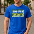 Halloween Adult Costume Dinosaur Security Dad Mom Men's Casual T-Shirt Royal Blue Halloween Adult Costume Dinosaur Security Dad Mom Men's Casual T-Shirt Royal Blue