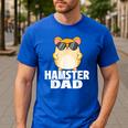 Hamster Dad Father's Day Animal Whisperer Rodent Lover Men's Casual T-Shirt Royal Blue