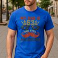 Happy His Birthday My Dad Is 63 Years Old And Still Awesome Men's Casual T-Shirt Royal Blue