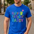 Happy Birthday Daddy Men's Casual T-Shirt Royal Blue Happy Birthday Daddy Men's Casual T-Shirt Royal Blue