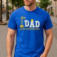Happy Father's Day Construction For Son DAD Father's Day Men's Casual T-Shirt Royal Blue