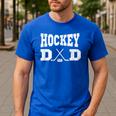 Hockey Dad Hockey Dad Men's Casual T-Shirt Royal Blue