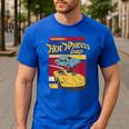 Hot Wheels Father's Day Number 1 Dad Men's Casual T-Shirt Royal Blue