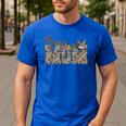 Hunting Boy Mom Duck Camouflage Camo Preppy Camo Dad Men's Casual T-Shirt Royal Blue