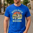 Hunting-Shirt Duck Boom Hunter Dad Grandpa Men Men's Casual T-Shirt Royal Blue