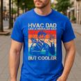 HVAC Dad HVAC Technician Mechanic Repairman Men's Casual T-Shirt Royal Blue