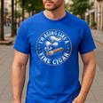 I'm Aging Like a Fine Cigar Retro Dad Father's Day Men's Casual T-Shirt Royal Blue