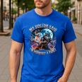 I'm A Beast Alpha Man Alpha Wolves Jokes Dad Papa Alpha Wolf Men's Casual T-Shirt Royal Blue