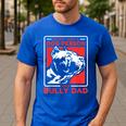 I'm A Bully Dad Dog Owner American Bully Men's Casual T-Shirt Royal Blue