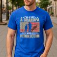 I'm A Dad a Grandpa And a Vietnam Veteran Men's Casual T-Shirt Royal Blue