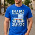 I'm A Dad Grandpa And A Vietnam Veteran Nothing Scares Me Men's Casual T-Shirt Royal Blue I'm A Dad Grandpa And A Vietnam Veteran Nothing Scares Me Men's Casual T-Shirt Royal Blue