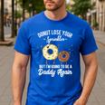 I'm Going To Be a Daddy Again Pregnancy Announcement Quote Men's Casual T-Shirt Royal Blue