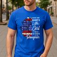 I'm Not Just a Daddy's Little Girl I'm a Veteran's Daughter Small Men's Casual T-Shirt Royal Blue