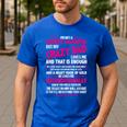 I'm Not A Perfect Daughter But My Crazy Dad Loves Me Men's Casual T-Shirt Royal Blue