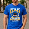 I'm A Super Proud Dad Of A 2025 Master's Degree Graduate Men's Casual T-Shirt Royal Blue