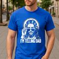 I'm Telling Dad Jesus Men's Casual T-Shirt Royal Blue
