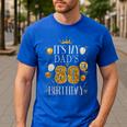It's My Dad's 80th Birthday Happy Birthday 80 Years Old Men's Casual T-Shirt Royal Blue