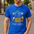 It's My Dad's 85th Birthday Happy Birthday 85 Years Old Men's Casual T-Shirt Royal Blue