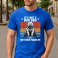It's Not A Dad Bod It's Father Figure Bear Vintage Men's Casual T-Shirt Royal Blue It's Not A Dad Bod It's Father Figure Bear Vintage Men's Casual T-Shirt Royal Blue