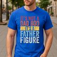 It's Not A Dad Bod It's A Father Figure Retro VintageShort Sleeve Men's Casual T-Shirt Royal Blue