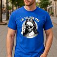 Jesus I'm Telling Dad Jesus Meme Christian & Jesus Men's Casual T-Shirt Royal Blue Jesus I'm Telling Dad Jesus Meme Christian & Jesus Men's Casual T-Shirt Royal Blue