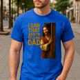 Jesus I Saw That I'm Telling Dad Religious Men's Casual T-Shirt Royal Blue