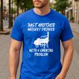Just Another Bbq Grill Barbecue Meat Grilling Dad Men Men's Casual T-Shirt Royal Blue