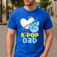 K-POP Dad Korean Lover K-Pop Music Cute Father Daddy Papa Men's Casual T-Shirt Royal Blue K-POP Dad Korean Lover K-Pop Music Cute Father Daddy Papa Men's Casual T-Shirt Royal Blue
