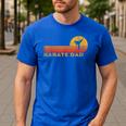 Karate Dad Martial Arts Retro Men's Casual T-Shirt Royal Blue