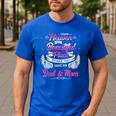 I Know Heaven Is A Beautiful Place They Have My Dad & Mom Men's Casual T-Shirt Royal Blue