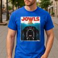 Lab Jowls Tee Labrador Retriever Mom Top Dad Men's Casual T-Shirt Royal Blue