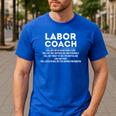 Labor Coach Delivery Checklist For New Dads Men's Casual T-Shirt Royal Blue