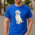 Labrador Retriever Shirt Women Men Lab Mom Dad Dog Tee Men's Casual T-Shirt Royal Blue
