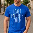 Least Favorite Child Mom Dad Son Men's Casual T-Shirt Royal Blue