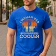 Lineman Dad Like A Regular Dad But Cooler Lineman Men's Casual T-Shirt Royal Blue Lineman Dad Like A Regular Dad But Cooler Lineman Men's Casual T-Shirt Royal Blue