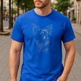 Long Haired Chihuahua Dog For Men Women Dog Mom Dad Men's Casual T-Shirt Royal Blue