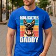 Malinois Dad Maligator Daddy Belgian Malinois Men's Casual T-Shirt Royal Blue