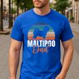 Maltipoo Dad Men's Casual T-Shirt Royal Blue Maltipoo Dad Men's Casual T-Shirt Royal Blue