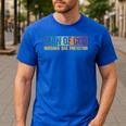 Man Of God Husband Dad Protector Christian Faith Fathers Day Men's Casual T-Shirt Royal Blue