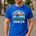Man's Pickleball Dad Like A Regular Dad But Cooler Men's Casual T-Shirt Royal Blue